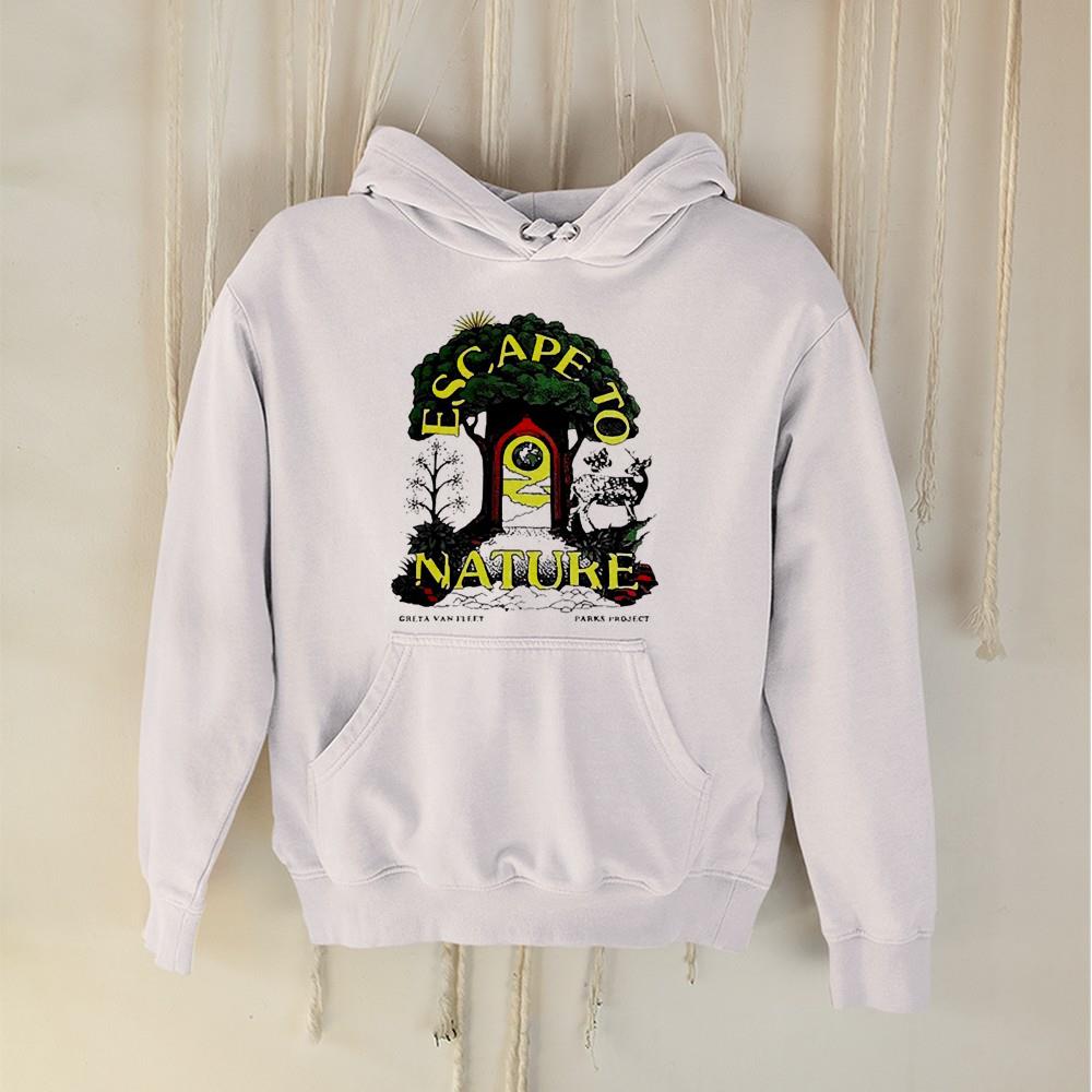 Greta van fleet x Parks project escape to nature shirt 1 Nurseherotee News