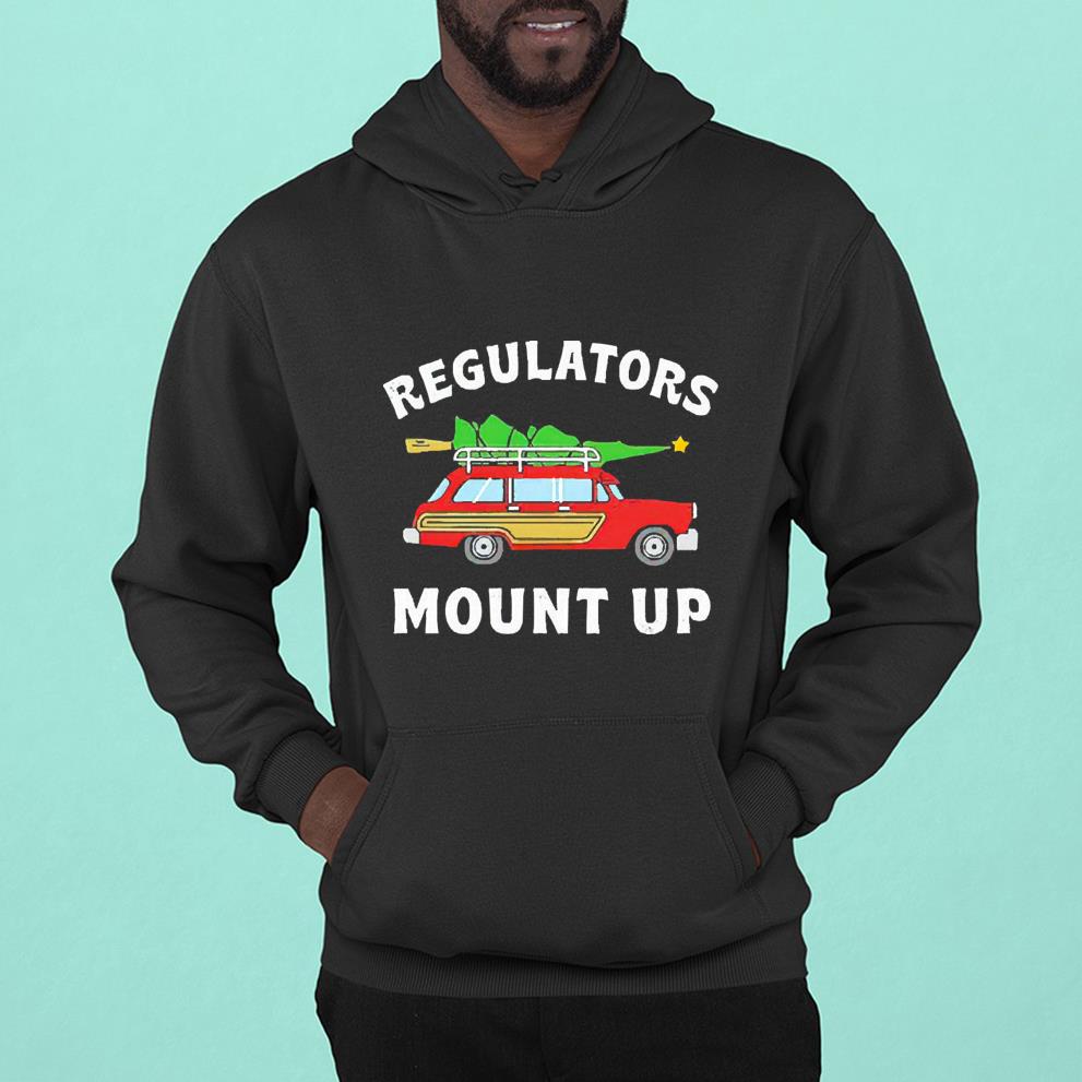 hue173 regulators mount up christmas tree shirt hoodie - Regulators Mount Up Christmas Tree Shirt