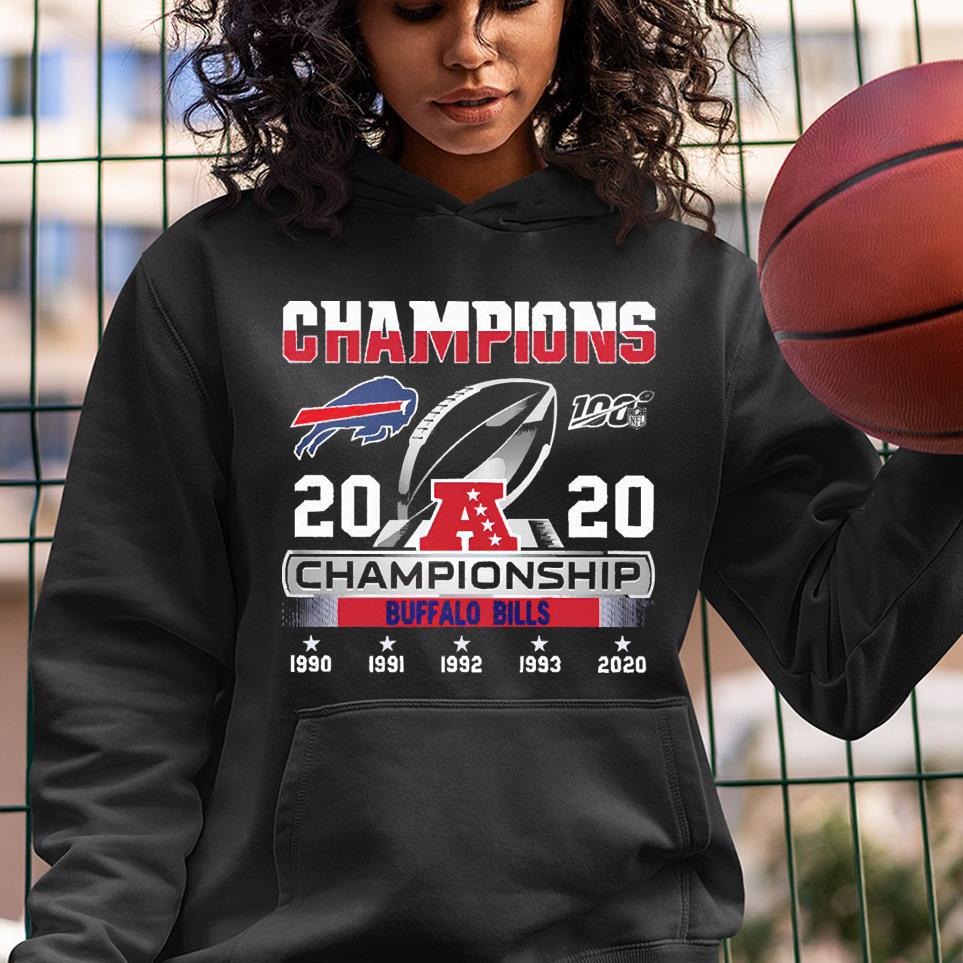 Champions Buffalo Bills 100 NFl 2020 Championship of years shirt 1 Clothing