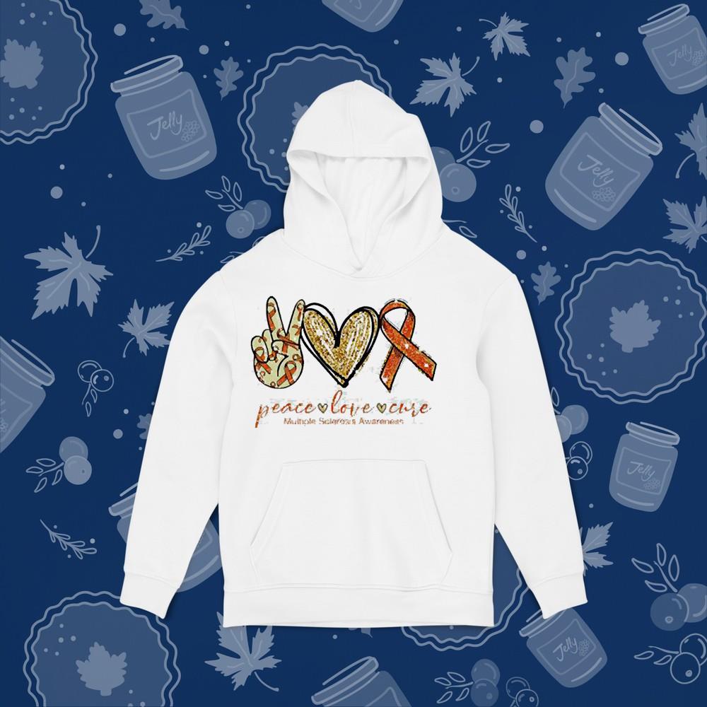 Peace love cure Multiple Sclerosis Awareness shirt 1
