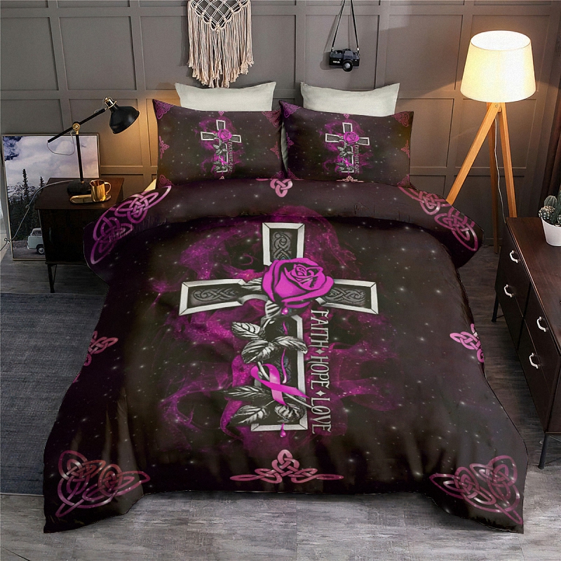Faith hope love bedding set 3