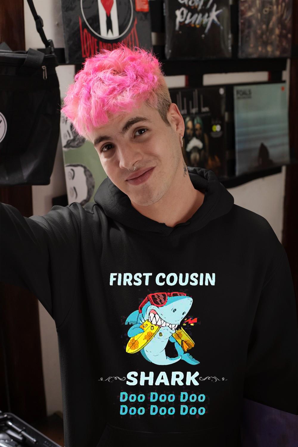 First Cousin shark doo doo shirt 1