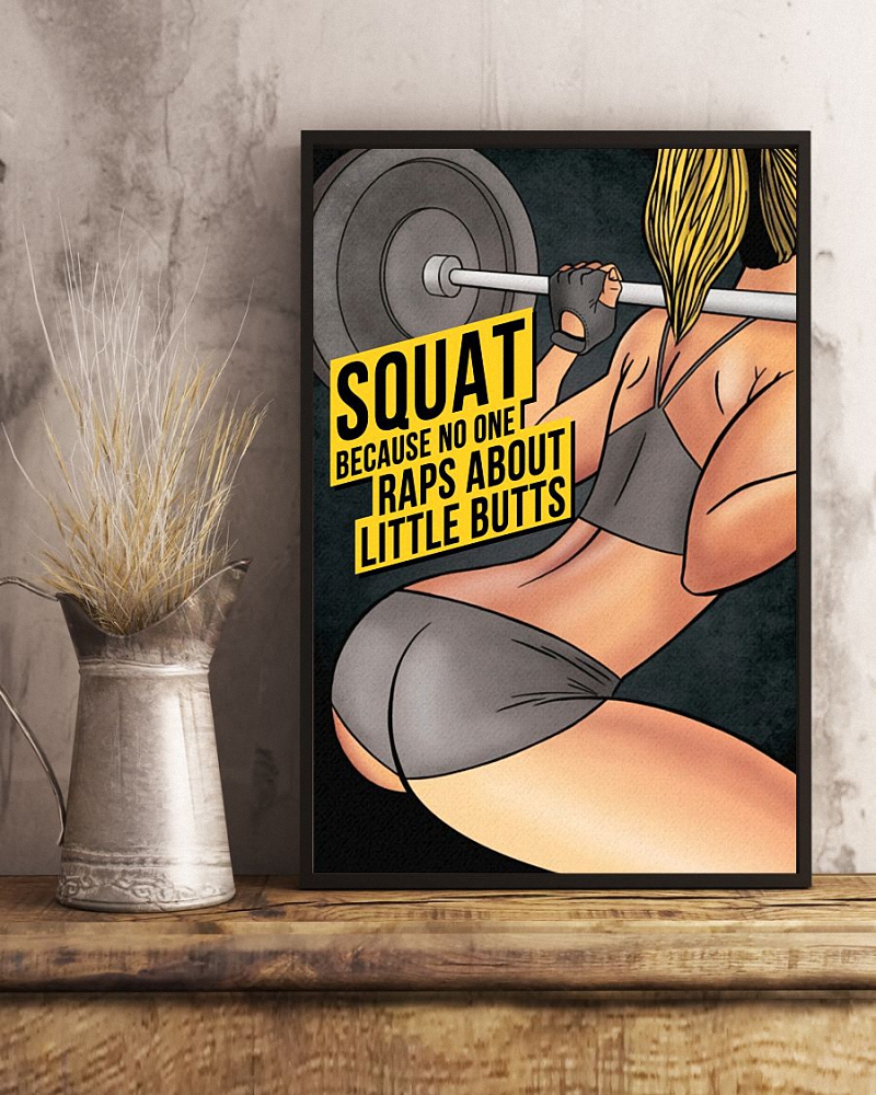 Weight Lifting L1 Poster Raps About Little Butts 4