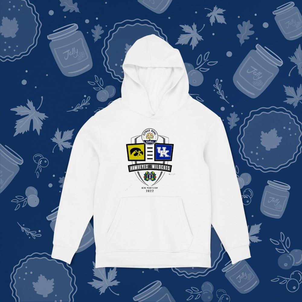 hue183 2022 vrbo citrus bowl iowa hawkeyes vs kentucky wildcats shirt hoodie - 2022 Vrbo Citrus Bowl Iowa Hawkeyes vs Kentucky Wildcats shirt