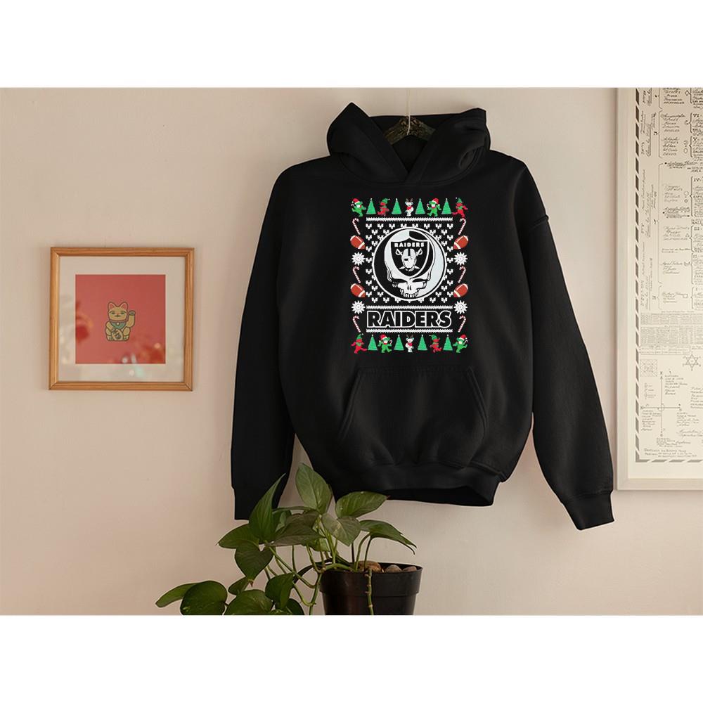 Las Vegas Raiders Grateful Dead ugly Christmas Shirt 1