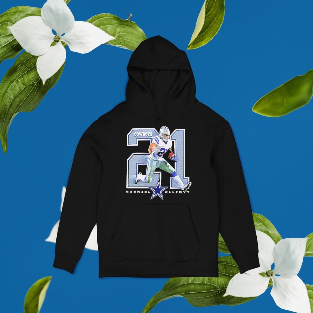 hue192 ezekiel elliott dallas cowboys powerhouse player shirt hoodie - Ezekiel Elliott Dallas Cowboys Powerhouse Player shirt