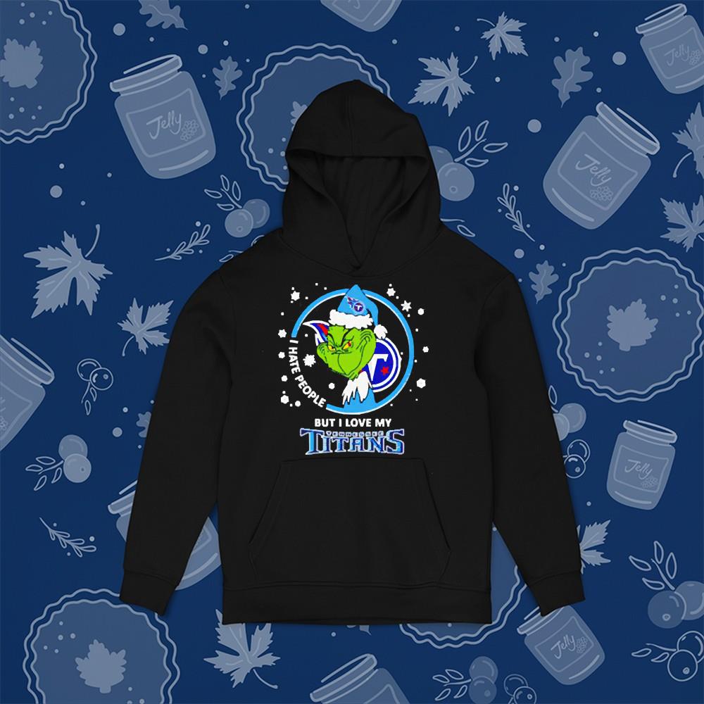 Grinch I hate people but I love my Tennessee Titans sweater 77 Clothing