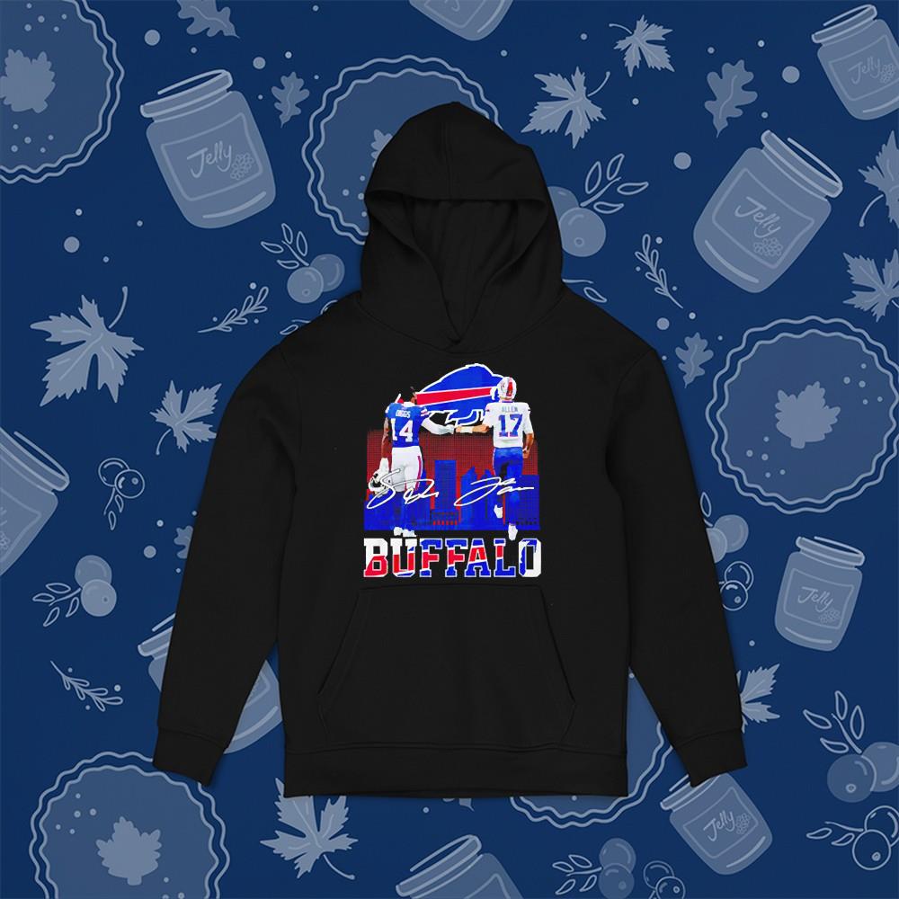 Stefon Diggs and Josh Allen Buffalo Bills signatures shirt 64 Clothing