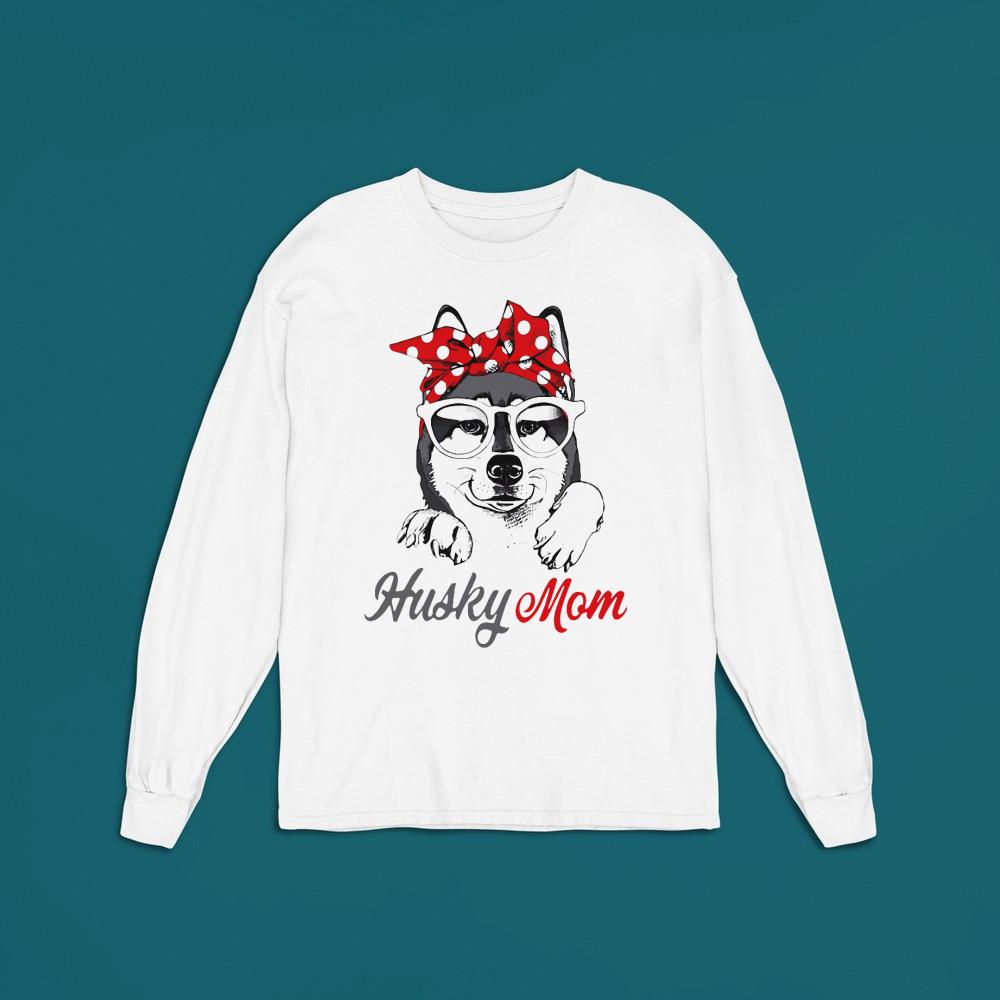 Dog mom Husky mom shirt 1