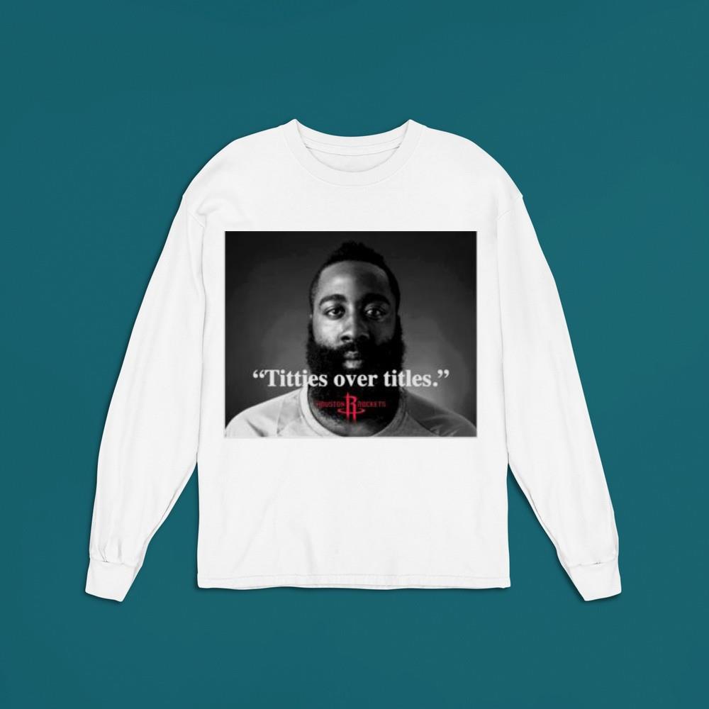 James Harden titties over titles Houston Rockets shirt 1
