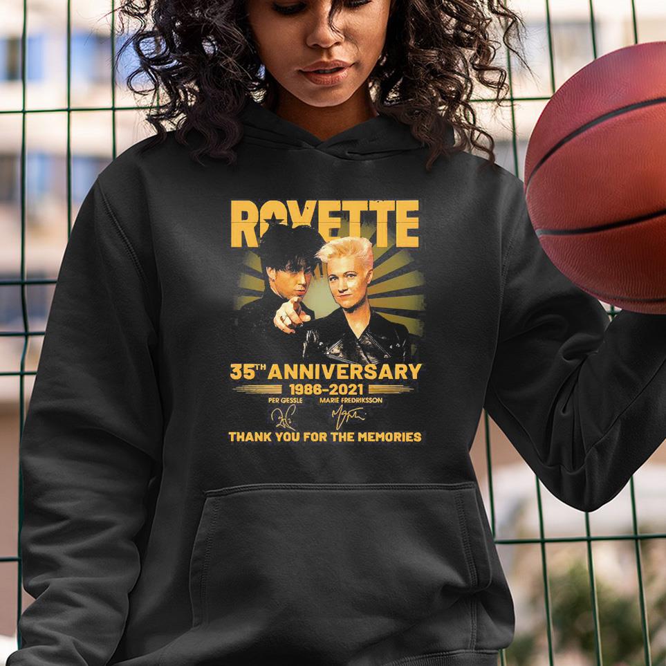 Roxette 35th Anniversary 1986 2021 Thank You For The Memories Signatures Shirt 1