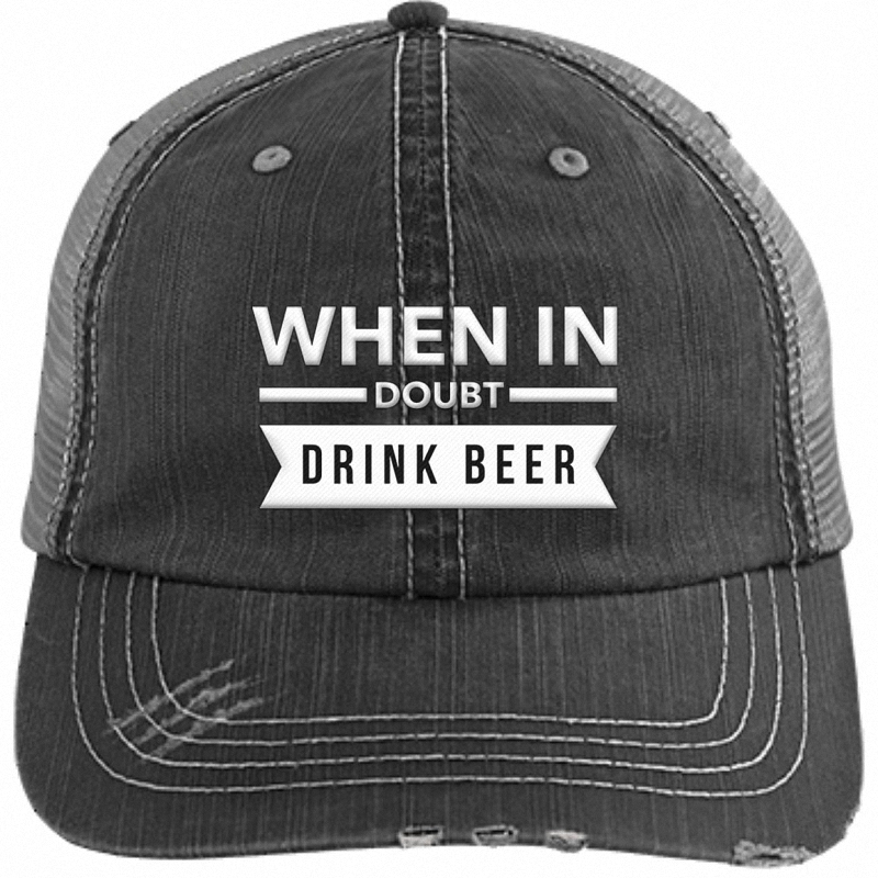 When In Doubt Drink Beer Hat 1