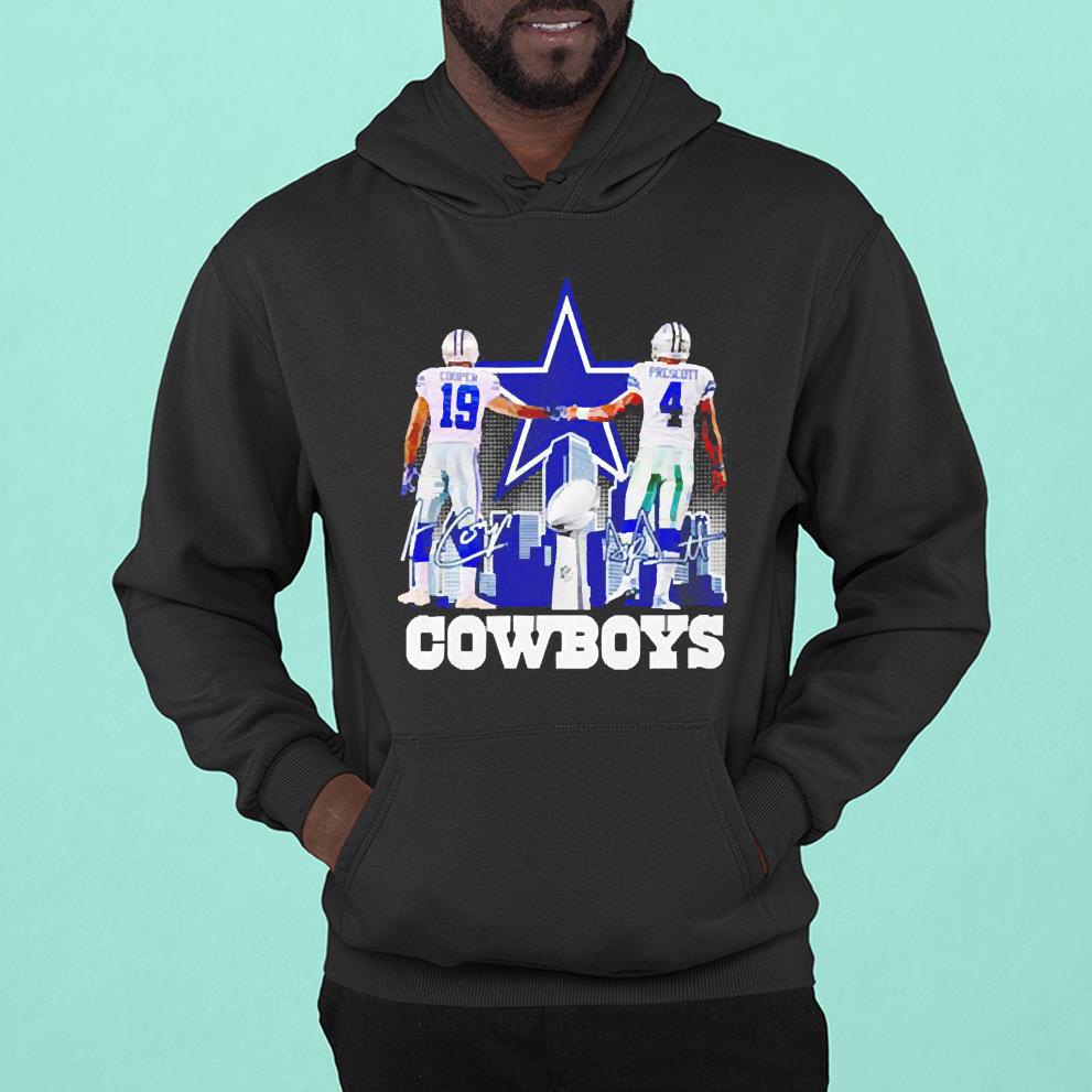 Amari Cooper And Dak Prescott Dallas Cowboys Signatures Shirt 3 Dallas Cowboys