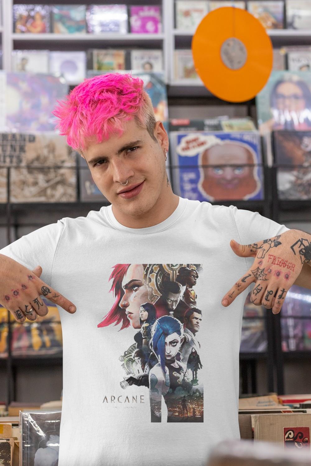 Arcane League of Legends poster shirt 1