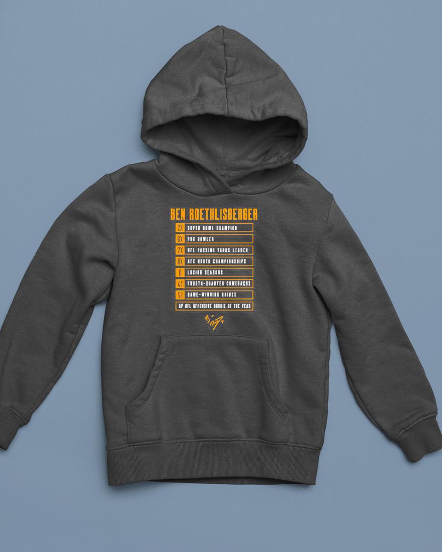 hue212 pittsburgh steelers ben roethlisberger 2x super bowl champion 6x pro bowler signature shirt hoodie - Pittsburgh Steelers Ben Roethlisberger 2x Super Bowl Champion 6x Pro Bowler Signature Shirt