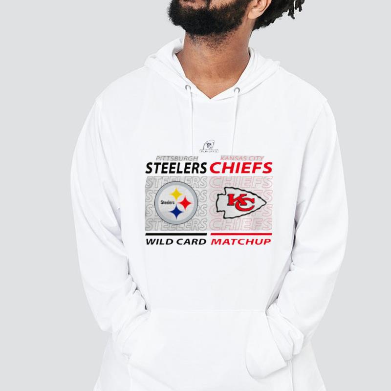Pittsburgh Steelers vs. Kansas City Chiefs 2021 NFL Wild Card Repeating Duel Matchup shirt 1 mydisneyshirt news
