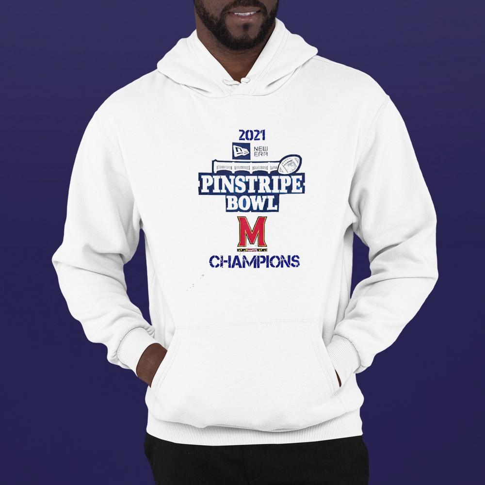 hue213 maryland 2021 new era pinstripe bowl champions shirt hoodie - Maryland 2021 New Era Pinstripe Bowl Champions Shirt