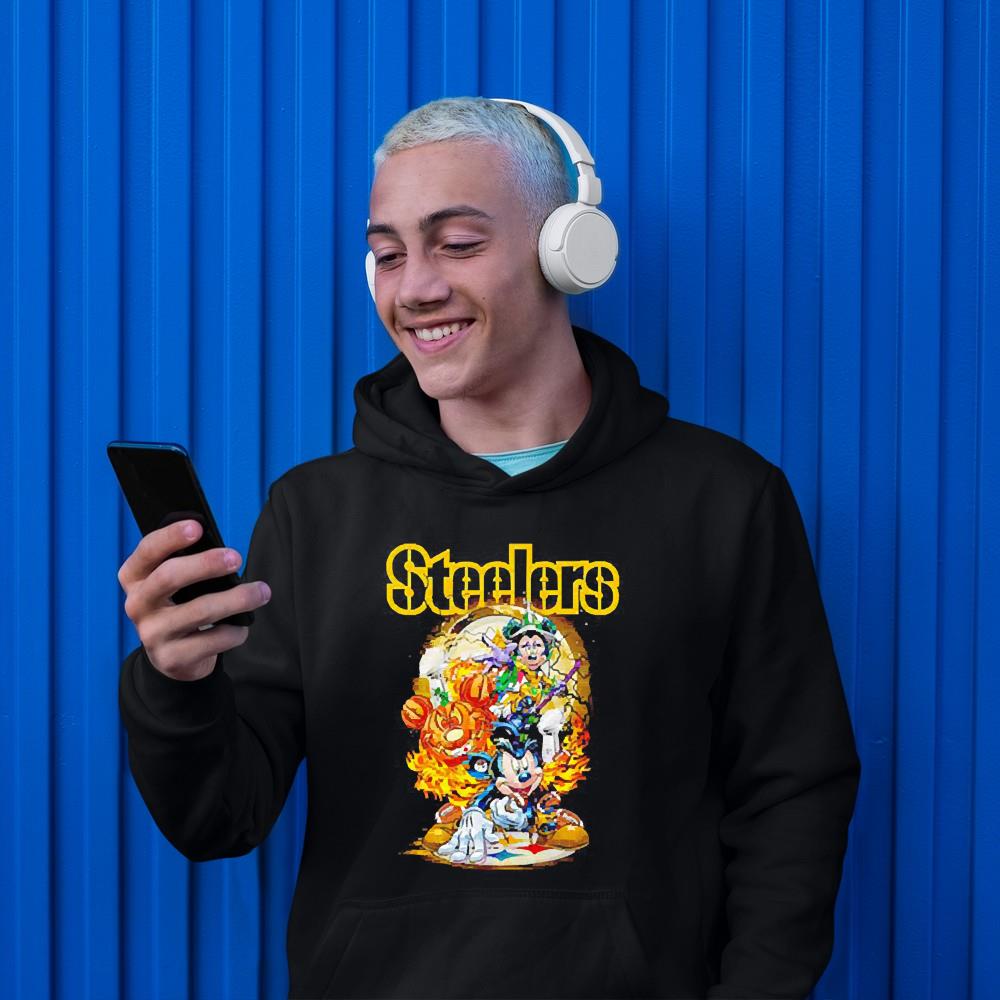 hue2201 mickey mouse pumpkin halloween pittsburgh steelers halloween shirt hoodie - Mickey Mouse Pumpkin Halloween Pittsburgh Steelers Halloween Shirt