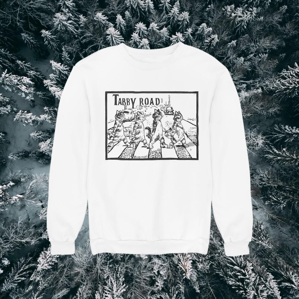 Cat Tabby Road shirt 1