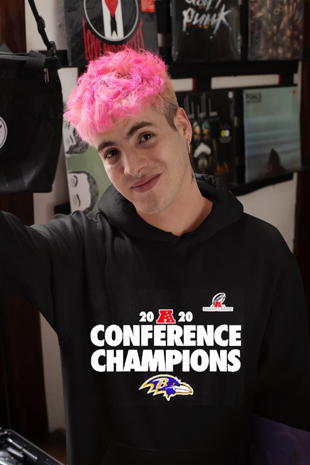 hue222 conference champions baltimore ravens 2020 afc playoffs shirt hoodie - Conference Champions Baltimore Ravens 2020 AFC Playoffs shirt