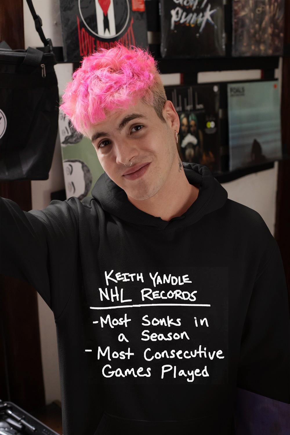 hue222 keith yandle nhl records most sonks in a season most consecutive games played shirt hoodie - Keith Yandle Nhl Records Most Sonks In A Season Most Consecutive Games Played Shirt