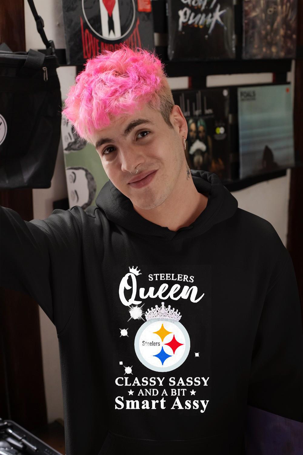 Pittsburgh Steelers queen classy sassy and a bit smart assy shirt 1 POLICEMANTEE NEWS