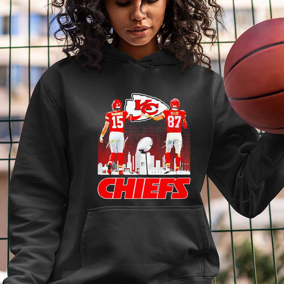 hue23 kansas city chiefs patrick mahomes and travis kelce signatures shirt hoodie - Kansas City Chiefs Patrick Mahomes and Travis Kelce signatures shirt