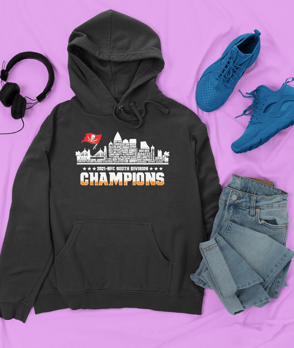 hue2401 tampa bay buccaneers city 2021 nfc south division champions shirt hoodie - Tampa Bay Buccaneers City 2021 Nfc South Division Champions Shirt