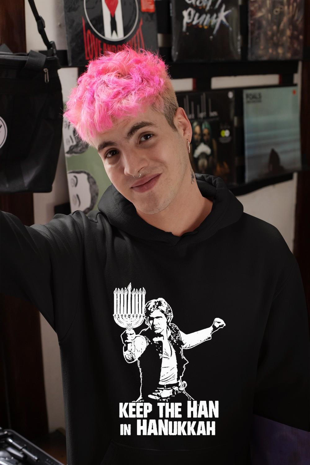 Keep the Han in Hanukkah shirt 1