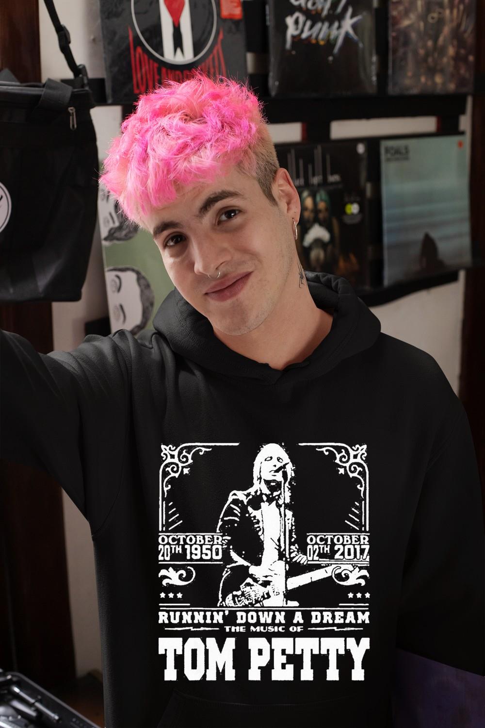 October 20th 1950 October 2th 2017 Runnin’ down a dream the music of Tom Petty shirt 1