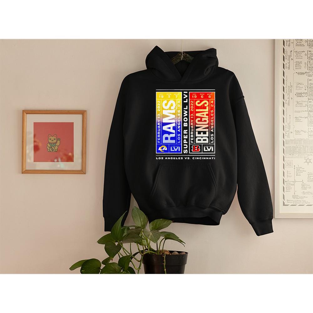 hue242 cincinnati bengals vs los angeles rams super bowl lvi shirt hoodie - Cincinnati Bengals vs. Los Angeles Rams Super Bowl LVI shirt