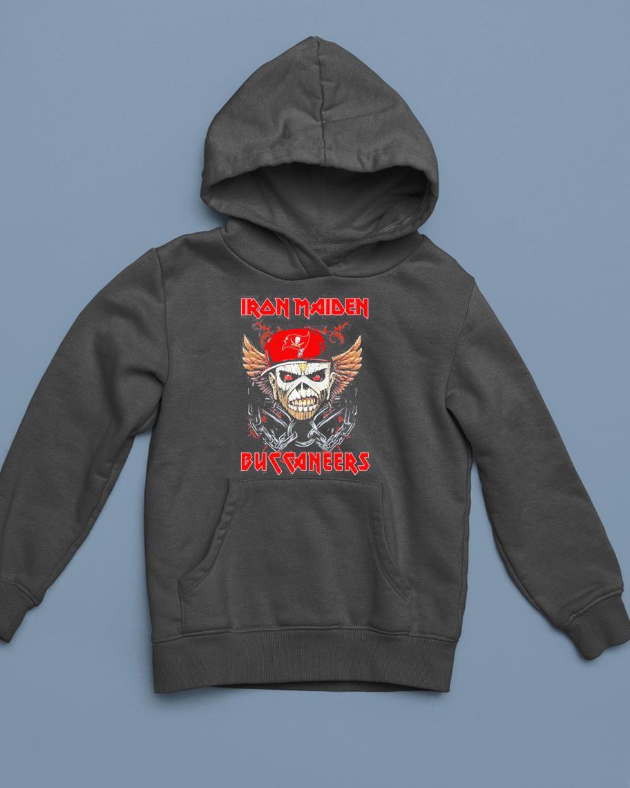 hue2801 iron maiden skull tampa bay buccaneers shirt hoodie - Iron Maiden Skull Tampa Bay Buccaneers Shirt