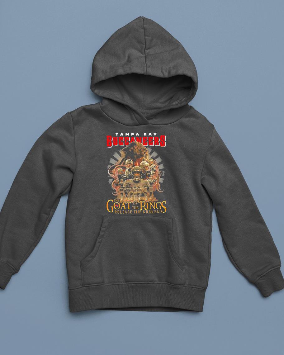 Tampa Bay Buccaneers Team Football Players The Goat Of The Rings Release The Kraken Shirt 1