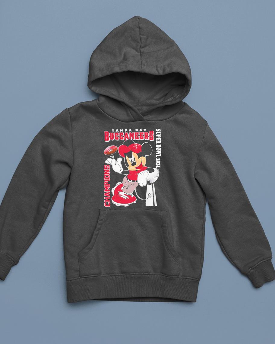 The Mickey Mouse With Tampa Bay Buccaneers Of Super Bowl Champions 2021 Shirt 1 Clothing