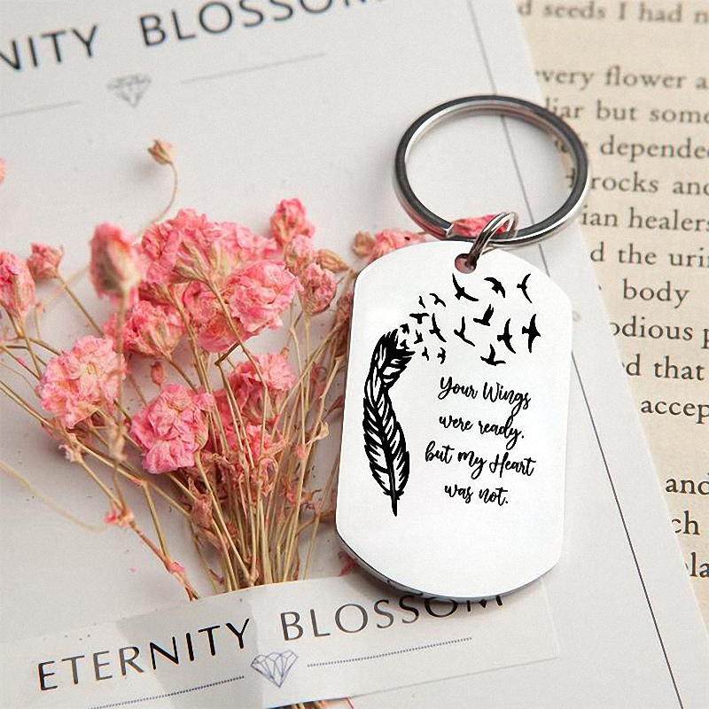 Personalized Engraved Silver Keychain 1