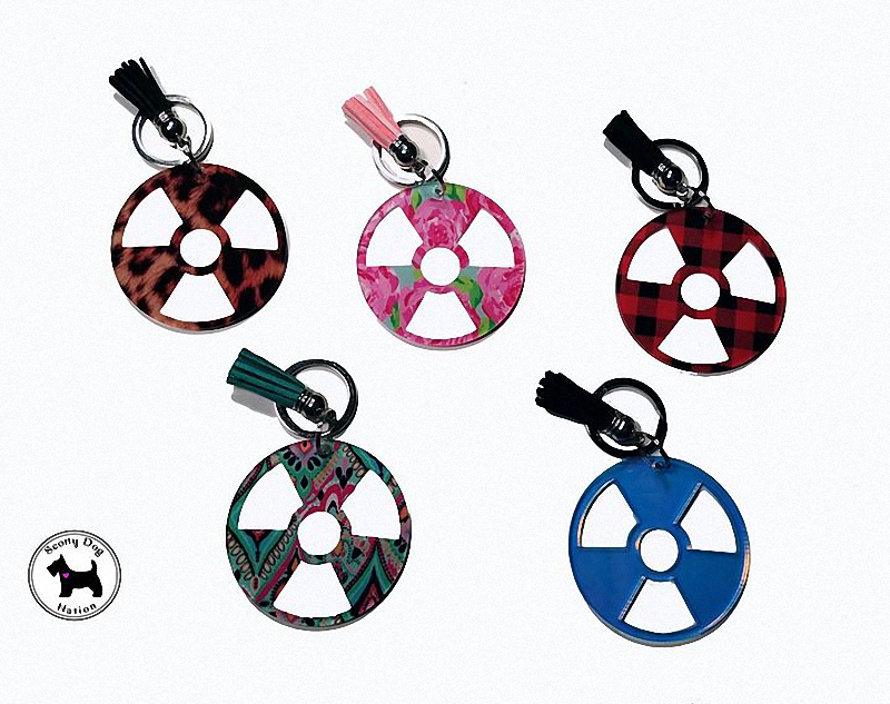 Radiology Logo Keychain Lilly Patterns 1 Keychain