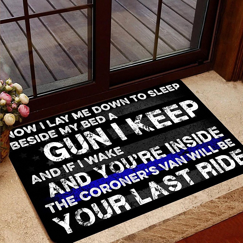 NOW I LAY ME DOWN TO SLEEP DOOR MAT LIMITED EDITION 1