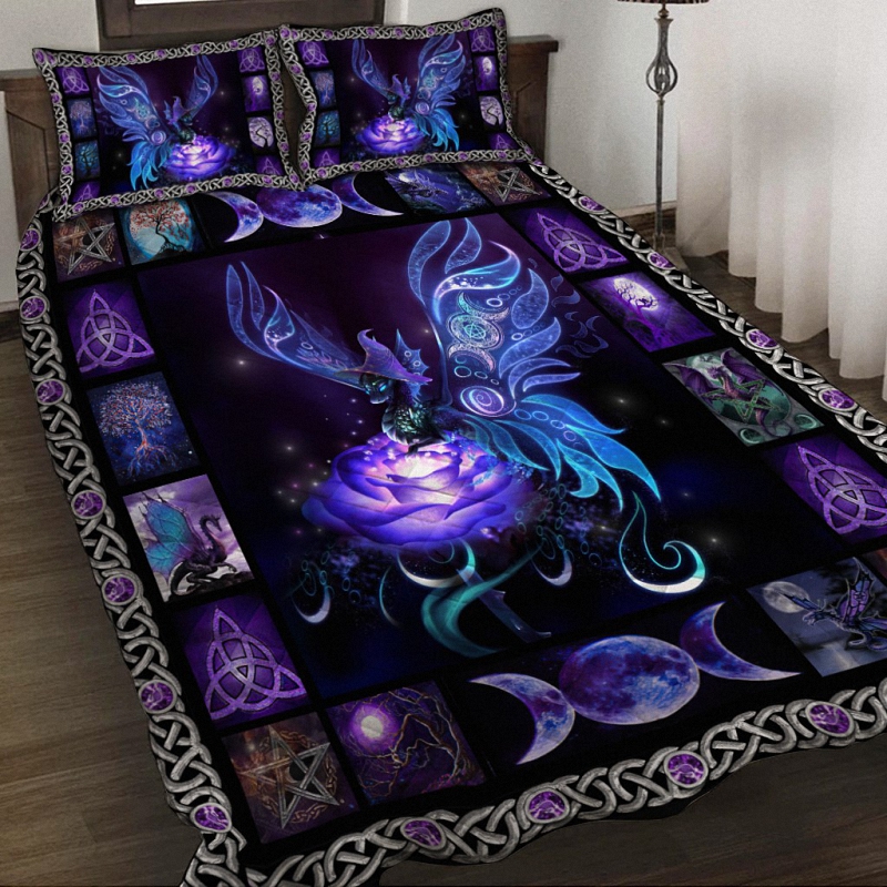 hue2912 heart of a witch soul of a dragon quilt set heart of a witch soul of a dragon quilt set - Heart Of A Witch Soul Of A Dragon Quilt Set