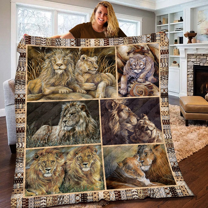 Lion Quilt Blanket 1 Quilt