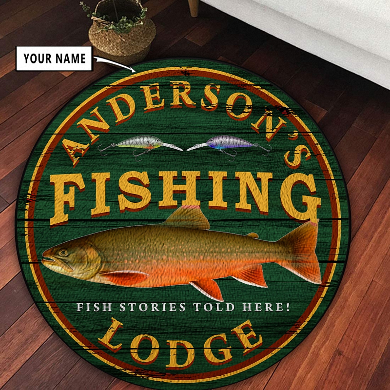 hue2912 personalized fishing shop bait man cave round mat personalized fishing shop bait man cave round mat - Personalized Fishing Shop Bait Man Cave Round Mat