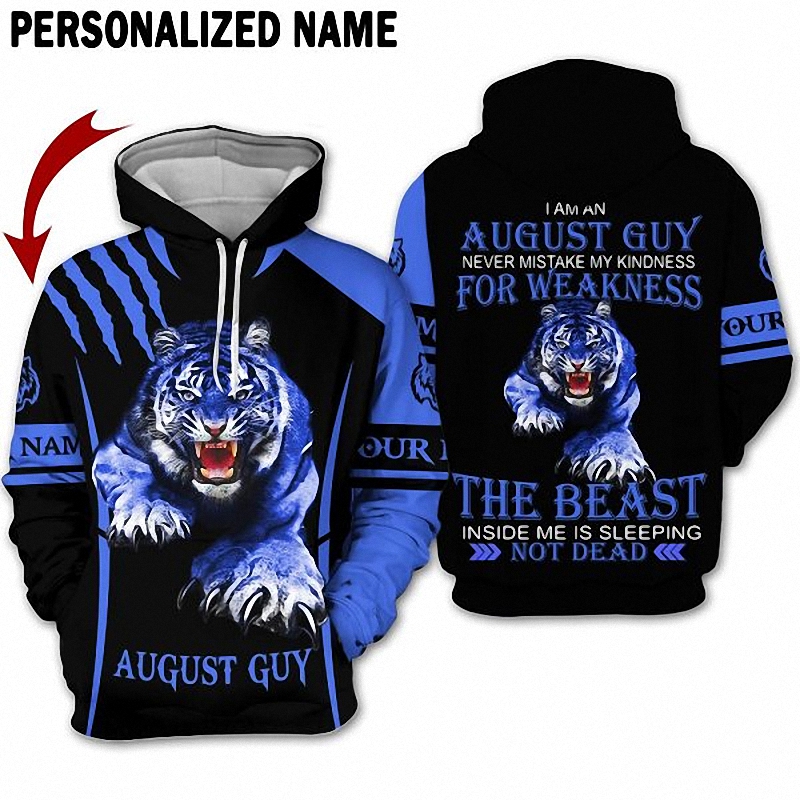 Personalized Name August Guy 3D All Over Printed Clothes 1 Hoodie 3D