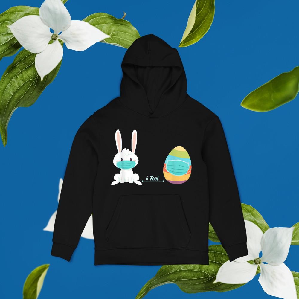 6 Feet Social Distancing Easter Eggs 2021 Shirt 89 Clothing