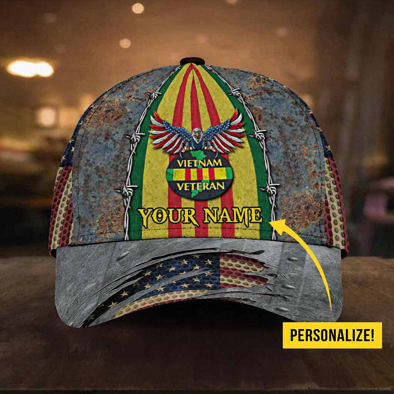 Vietnam Veteran Personalized Classic Cap 3