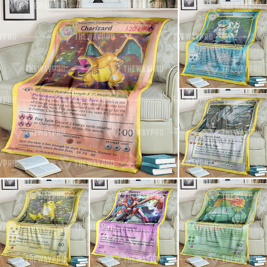Anime Card Custom Soft Blanket And Quilt 1