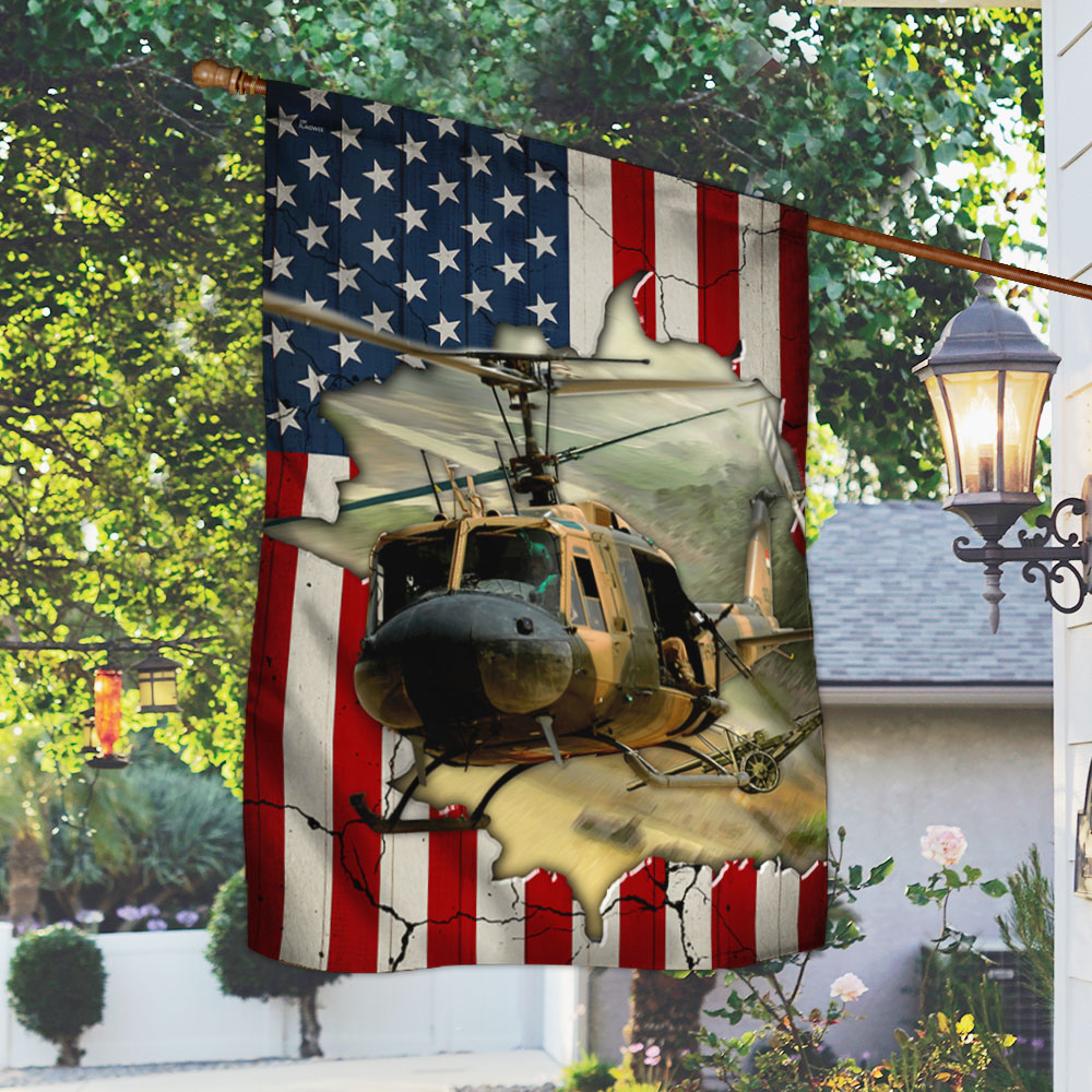 Vietnam Veteran Huey Flag 8