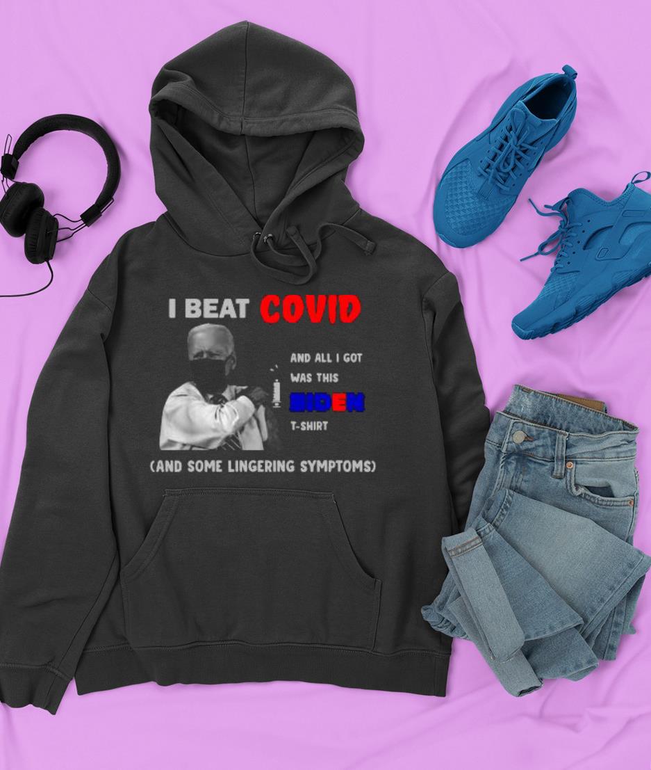 Biden face mask I beat covid and all I got was this Biden and some lingering symptoms shirt 90 Clothing