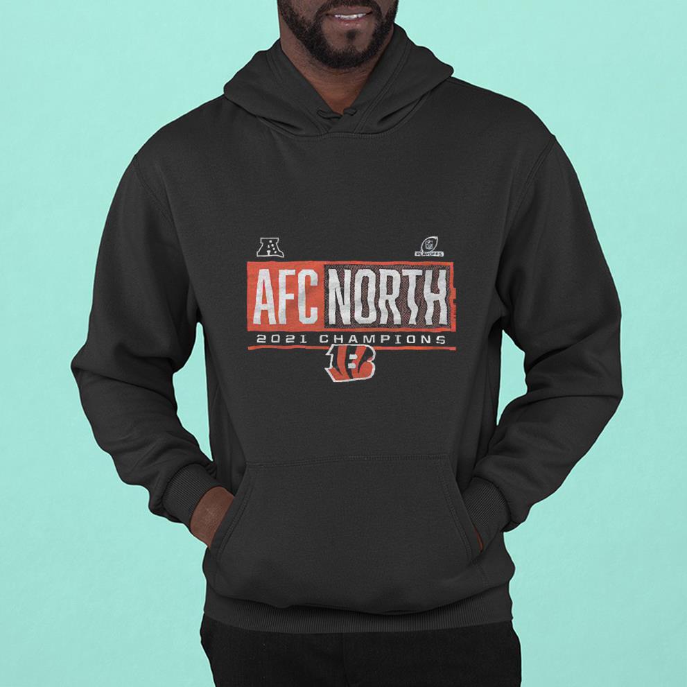 hue33 cincinnati bengals 2021 afc north division champions shirt hoodie - Cincinnati Bengals 2021 AFC North Division Champions shirt