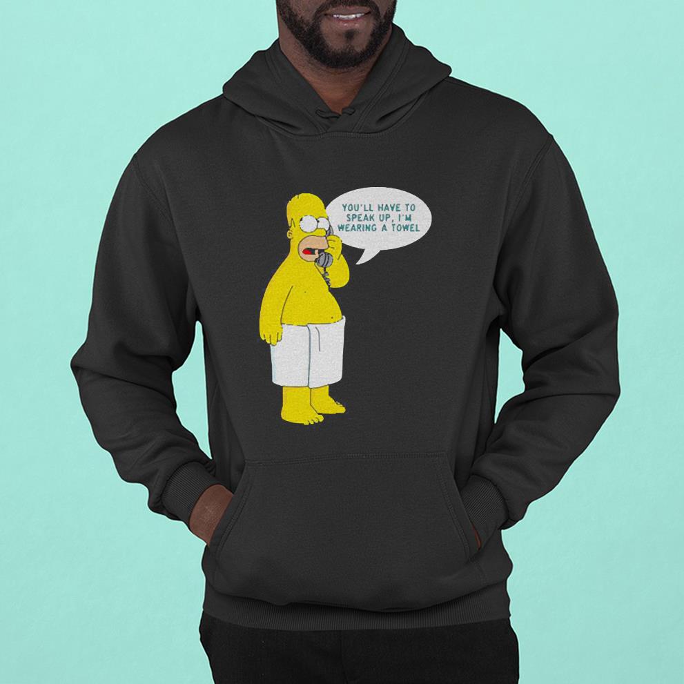 hue33 homer simpsons wearing towel shirt hoodie - Homer Simpsons Wearing Towel Shirt