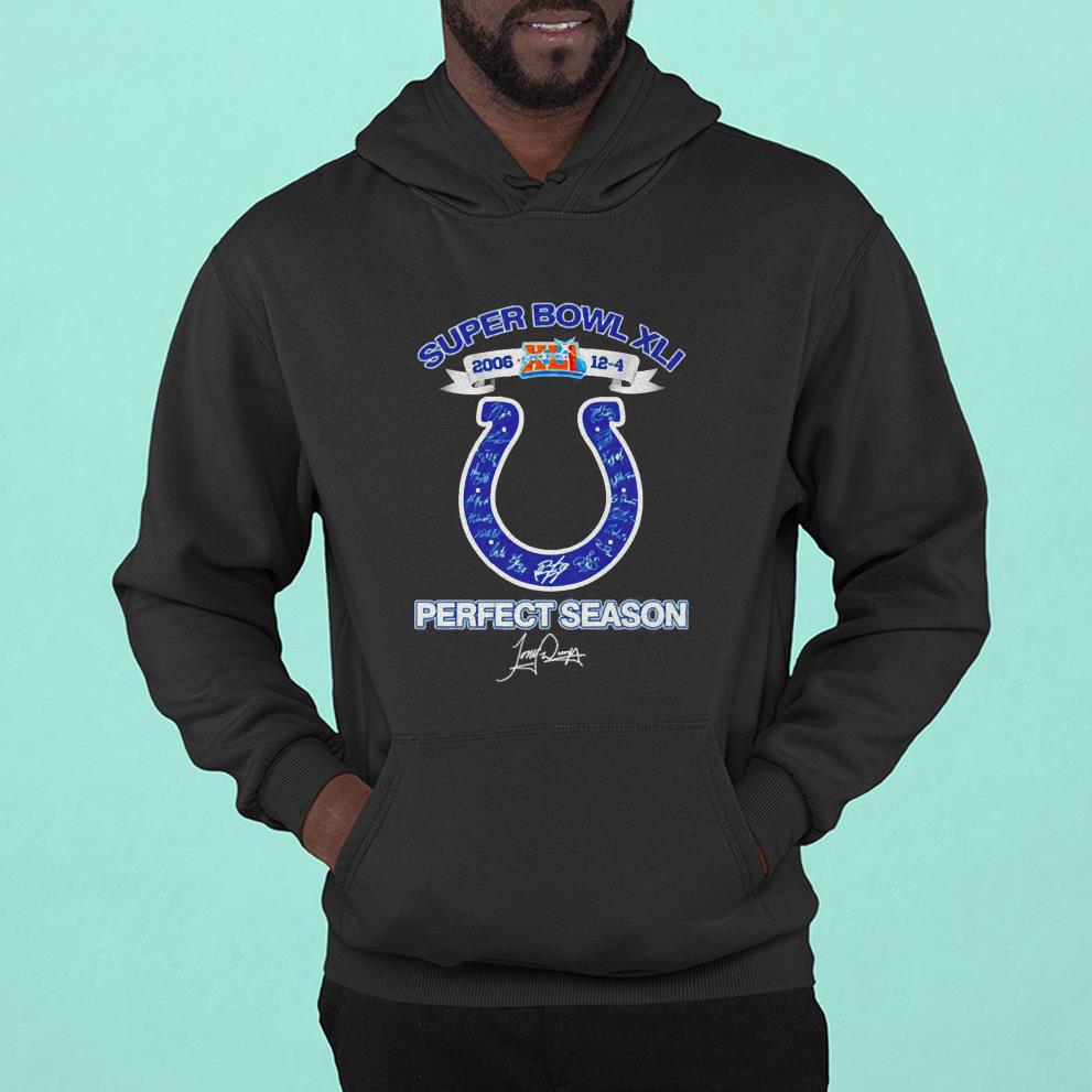 Indianapolis Colts Super Bowl XLI Perfect Season signature shirt 1 Nurseherotee News