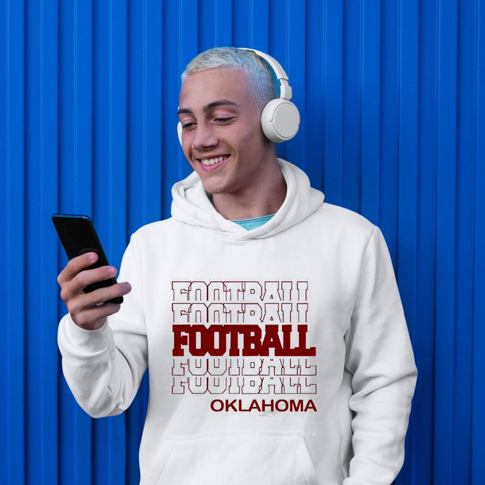Football Oklahoma In Modern Stacked Lettering Shirt 1 Thebeatlestshirt News